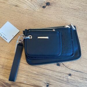 Anne Klein Elegant Black Wristlet‎ Set of 3 Women’s NWT